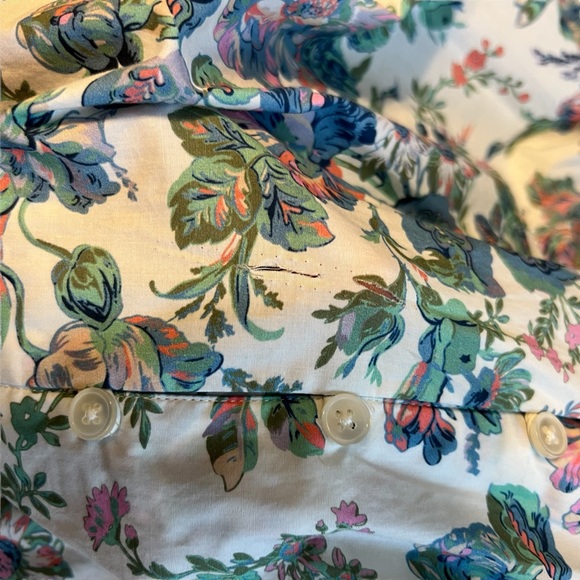 J.crew Button-front cotton poplin dress in English garden size 12 (Read Descip) - Picture 8 of 11